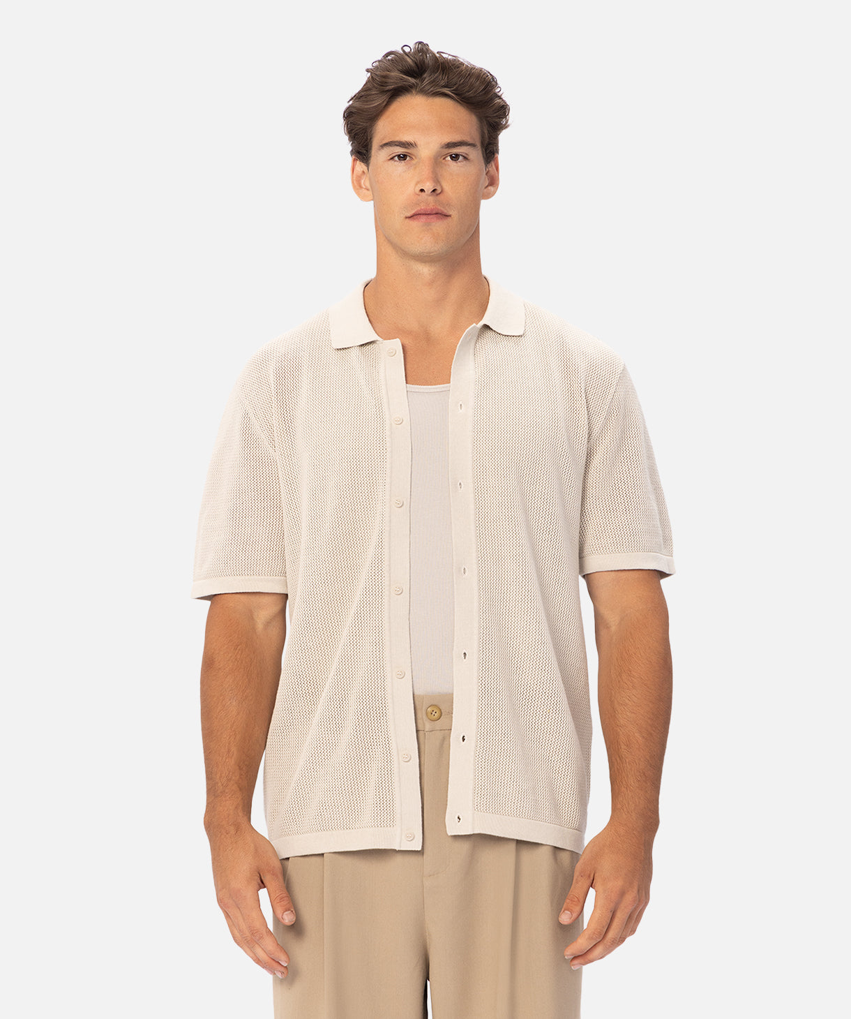 The Nanterre S/s Shirt - Stone – Industrie Clothing Pty Ltd