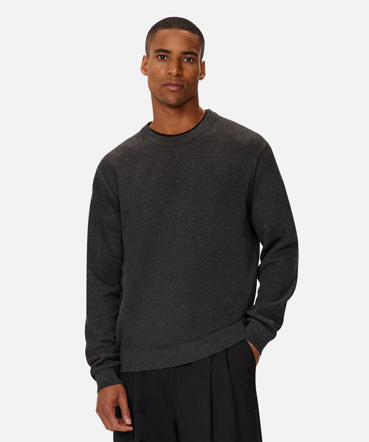 The Archer Knit - Charcoal Marle