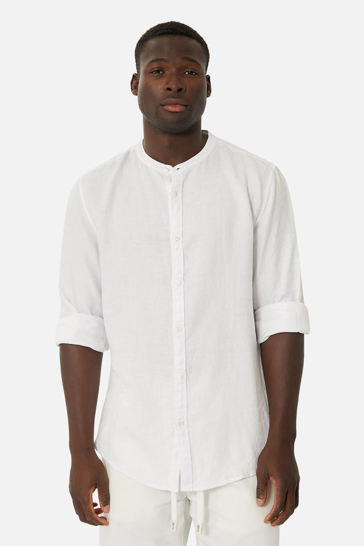 The Mandarin Trinidad Ls Shirt - White