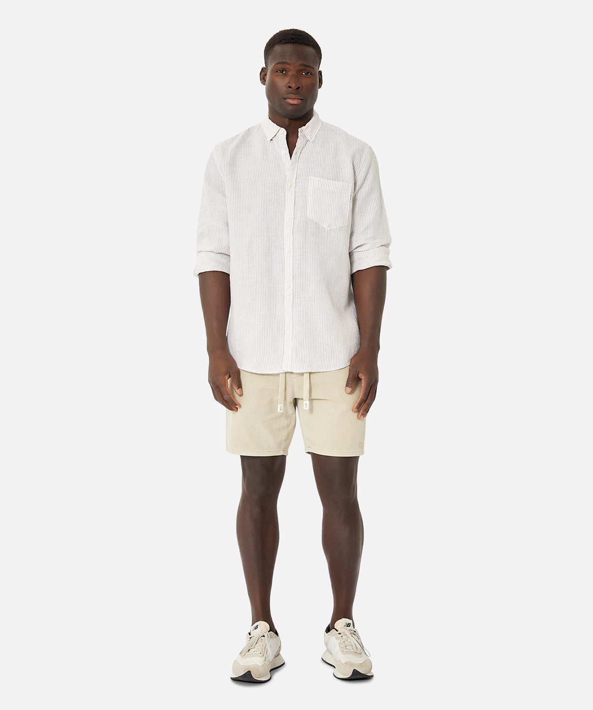 The Serenty L/s Shirt - Wheat White – Industrie Clothing Pty Ltd