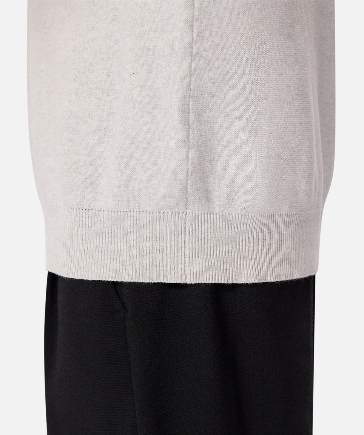 The Lakewood Zip Neck Knit - Snow Marle 24