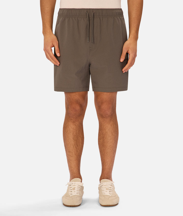 The New Seersucker Swim Short - Oregano