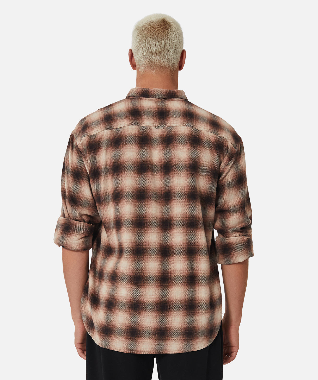 The Harrison Long Sleeve Shirt - Ginger/Black