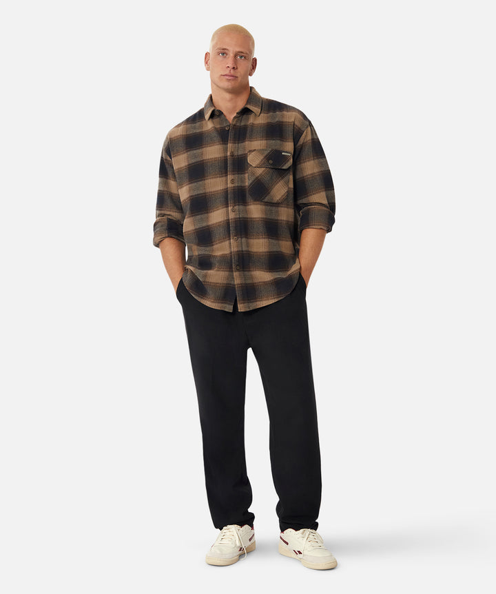 The Kelso Ls Shirt - Brown Combo
