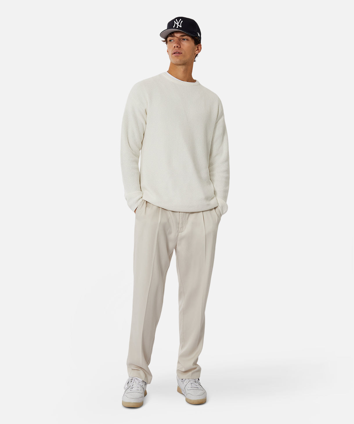 Shop The Washed Culver Knit in Chalk | Industrie Clothing – Industrie ...