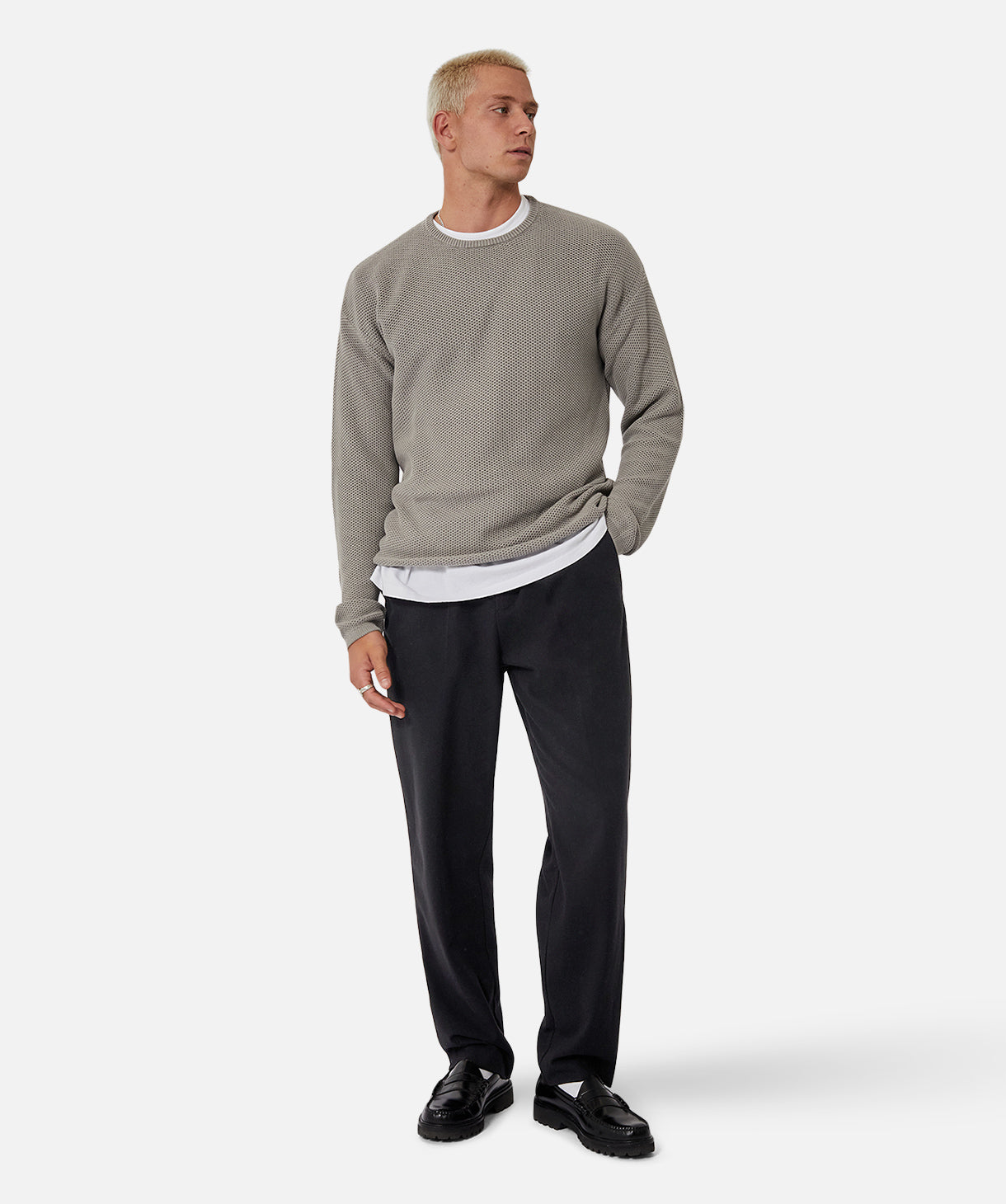 Shop The Washed Culver Knit in Rhino | Industrie Clothing – Industrie ...