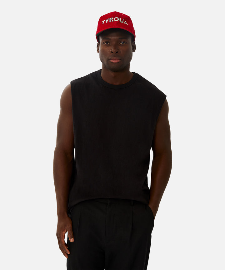 The Del Sur Sleeveless Tee - Black