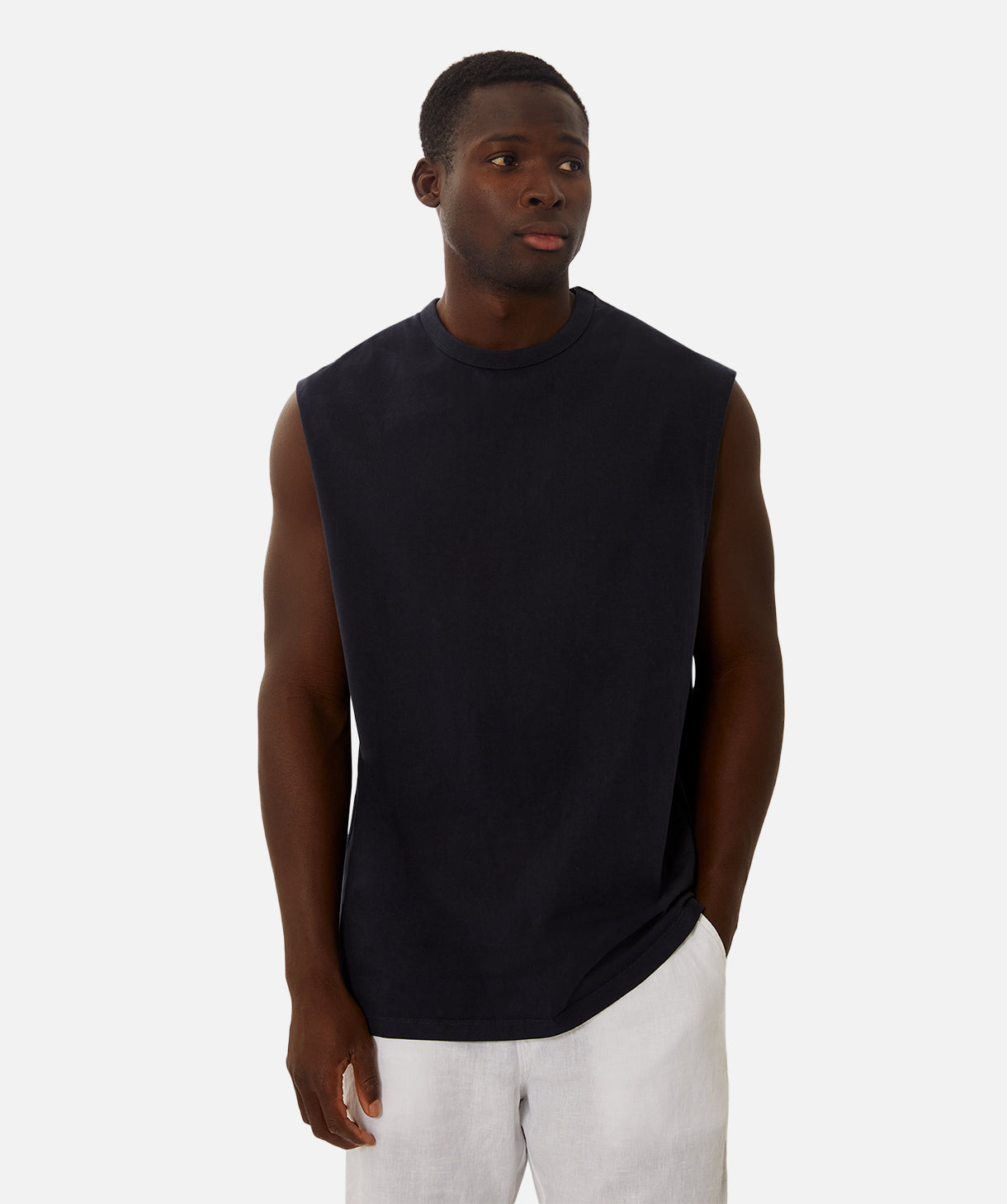 The Del Sur Sleeveless Tee - OD Navy
