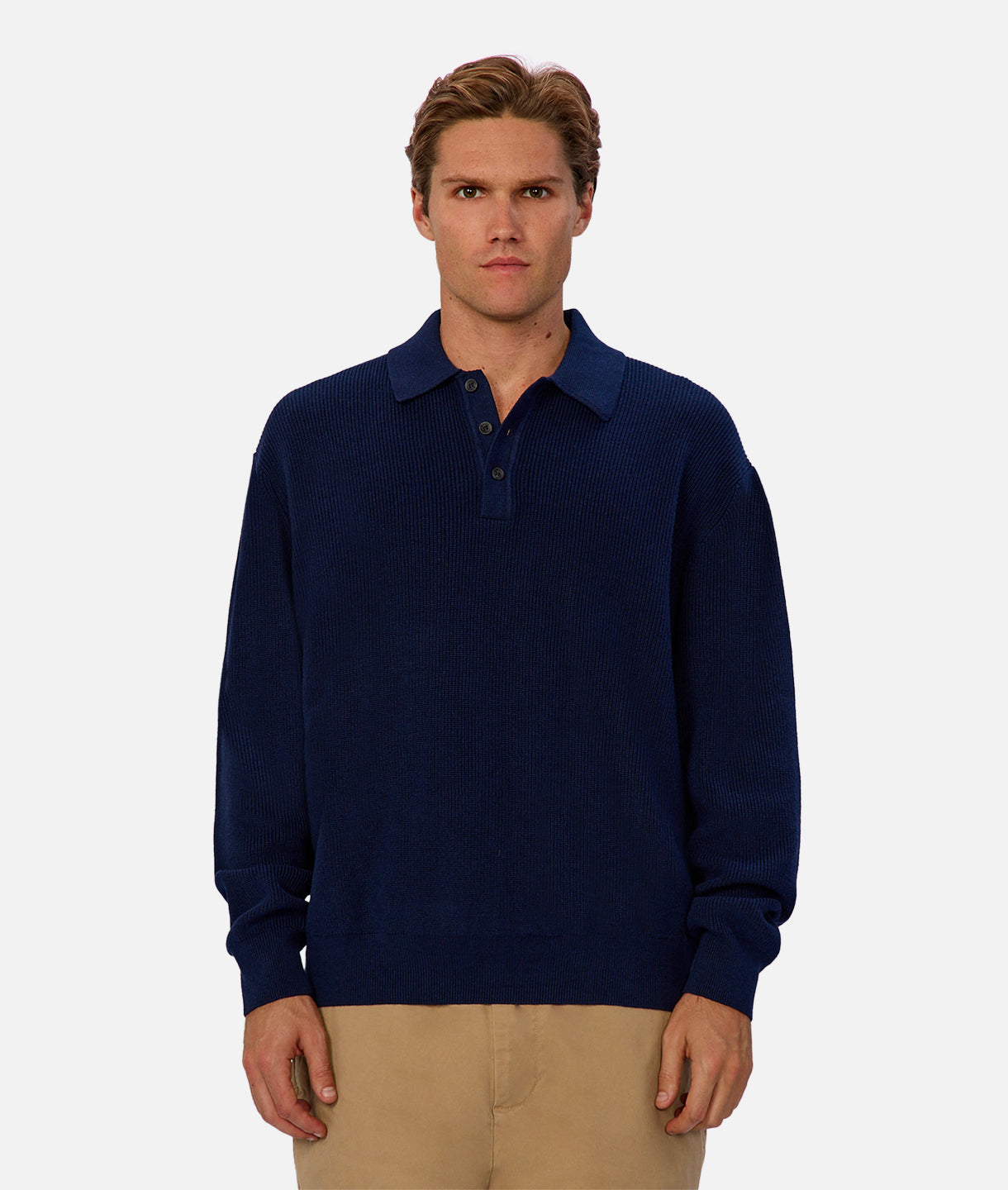 The Hamilton Knitted Polo - Cobalt
