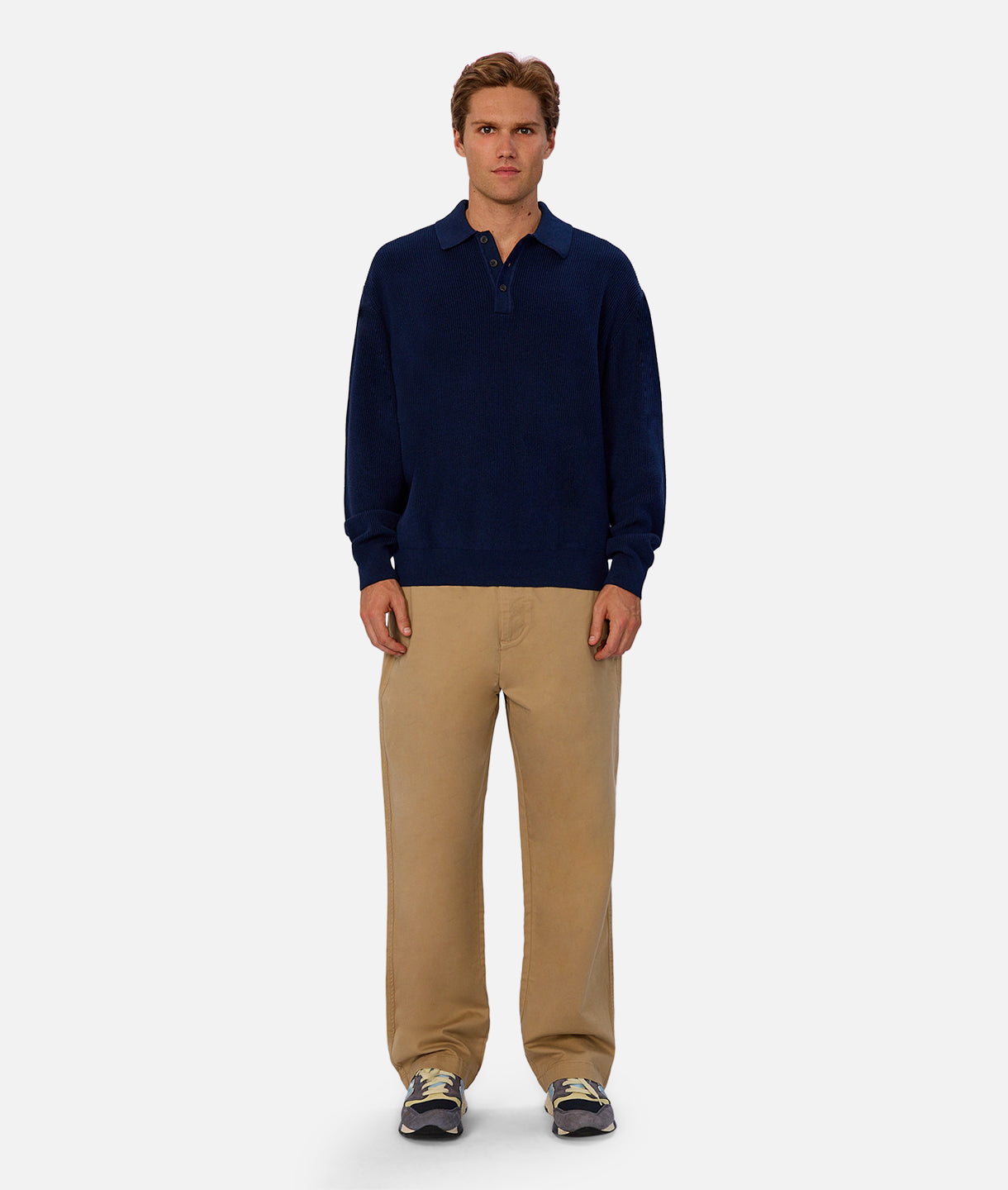 The Hamilton Knitted Polo - Cobalt