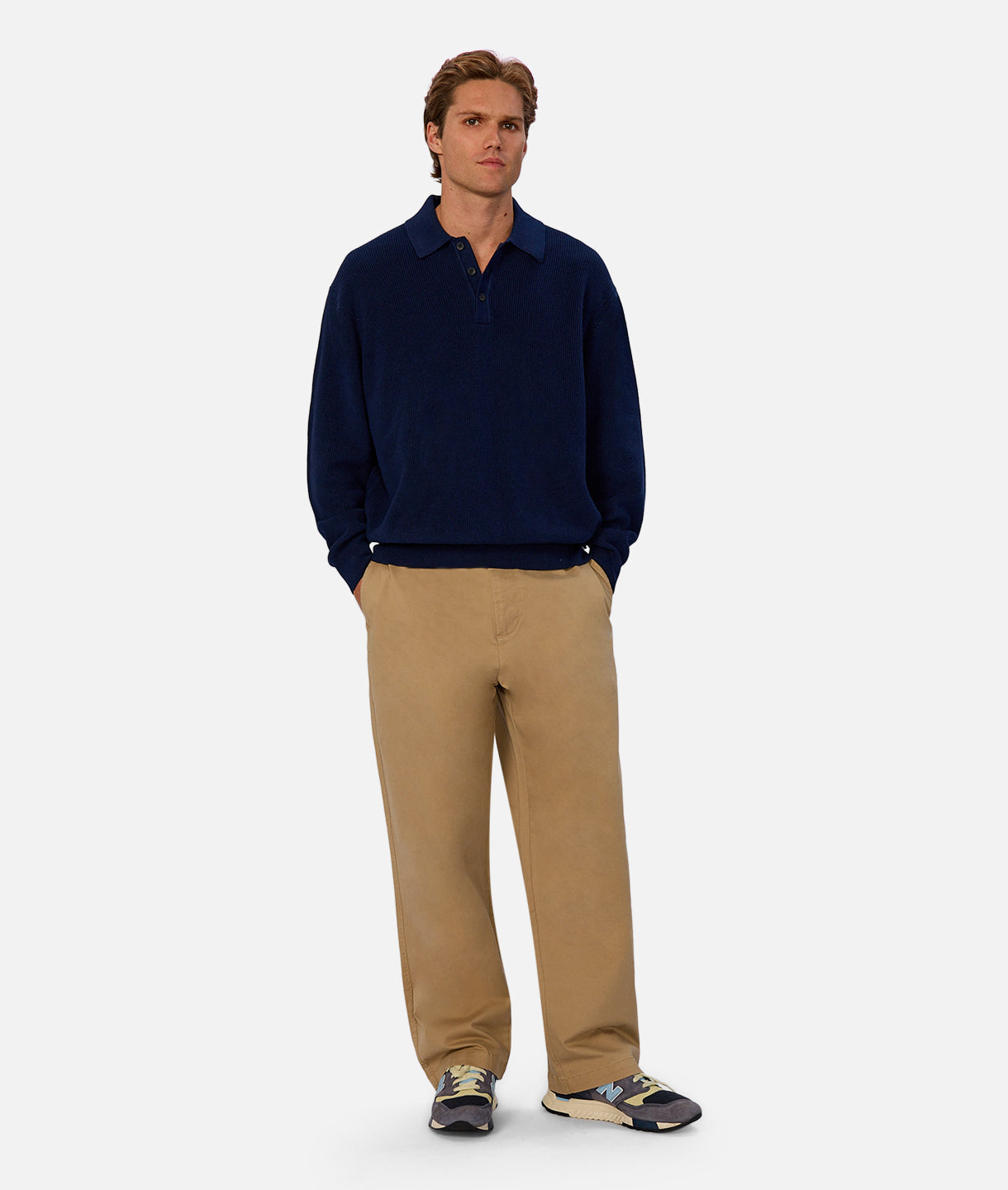 The Hamilton Knitted Polo - Cobalt