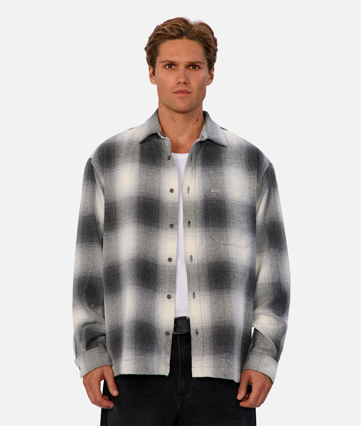 The Highland L/S Shirt - Charcoal