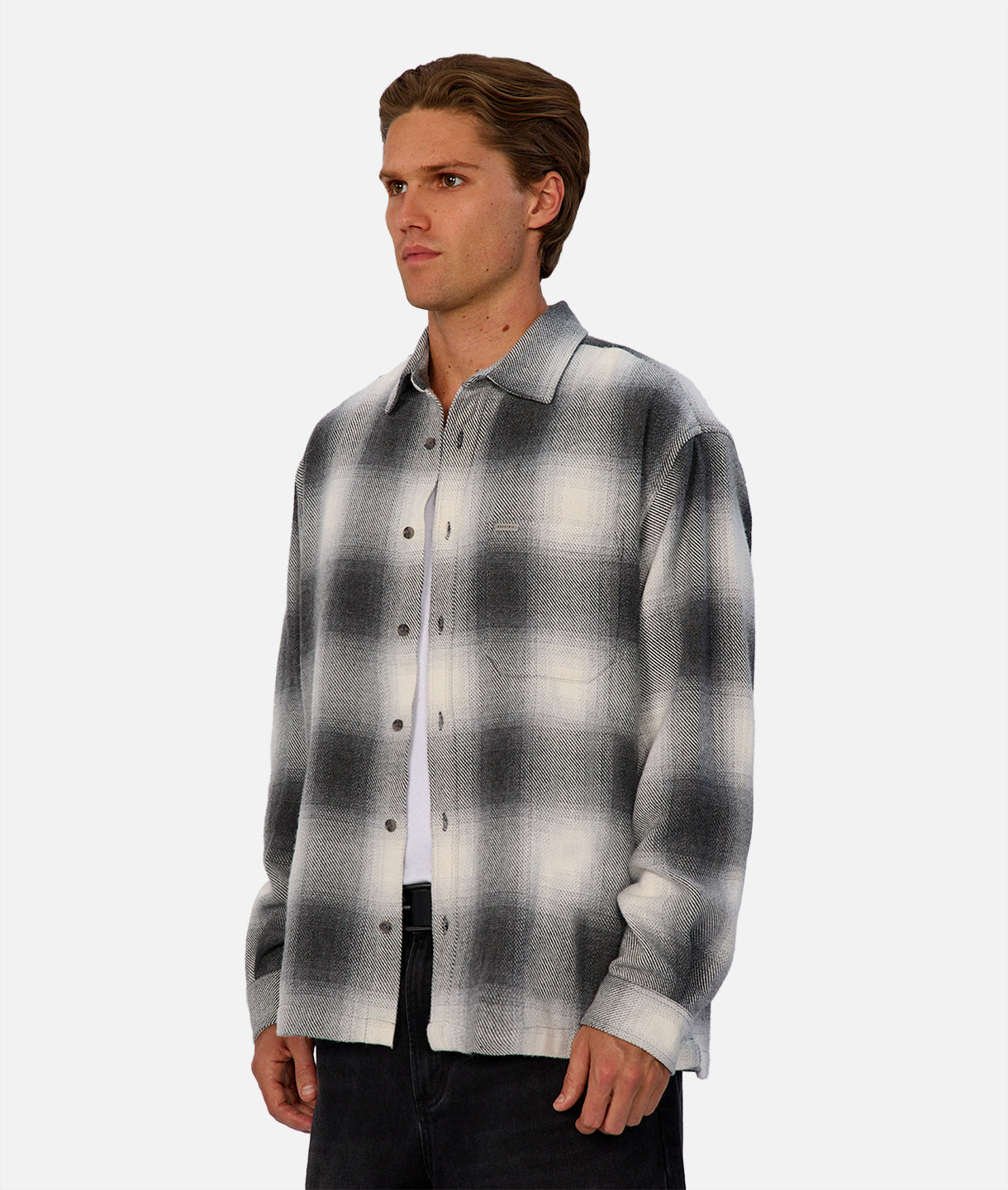 The Highland L/S Shirt - Charcoal
