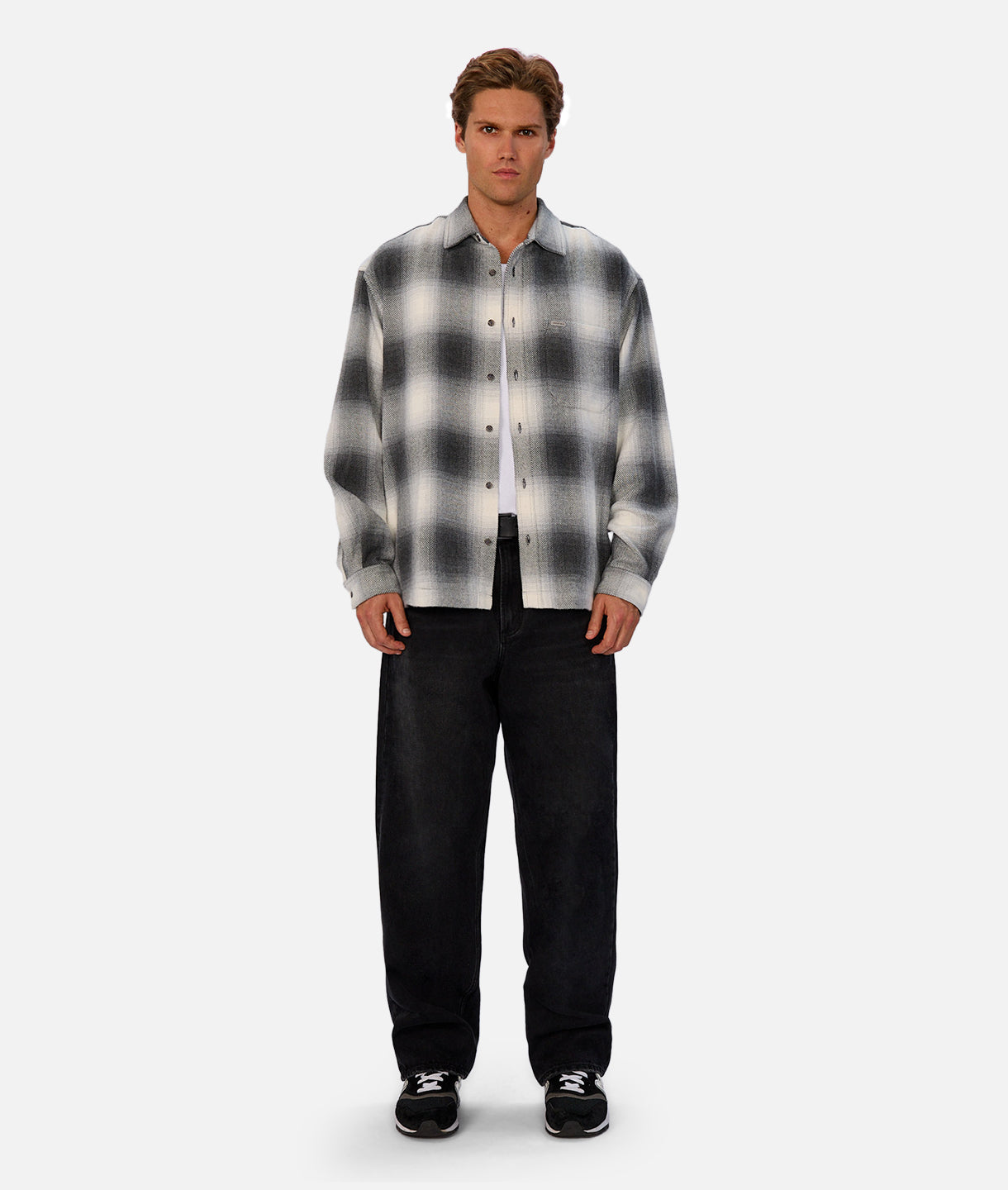 The Highland L/S Shirt - Charcoal
