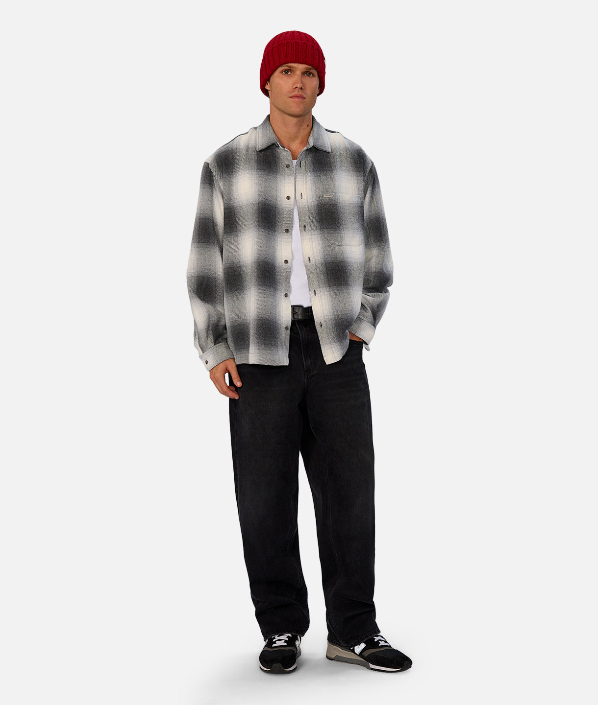 The Highland L/S Shirt - Charcoal