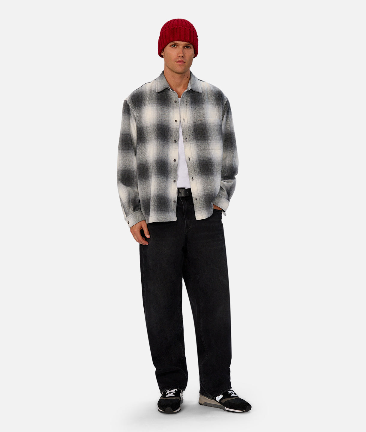 The Highland L/S Shirt - Charcoal