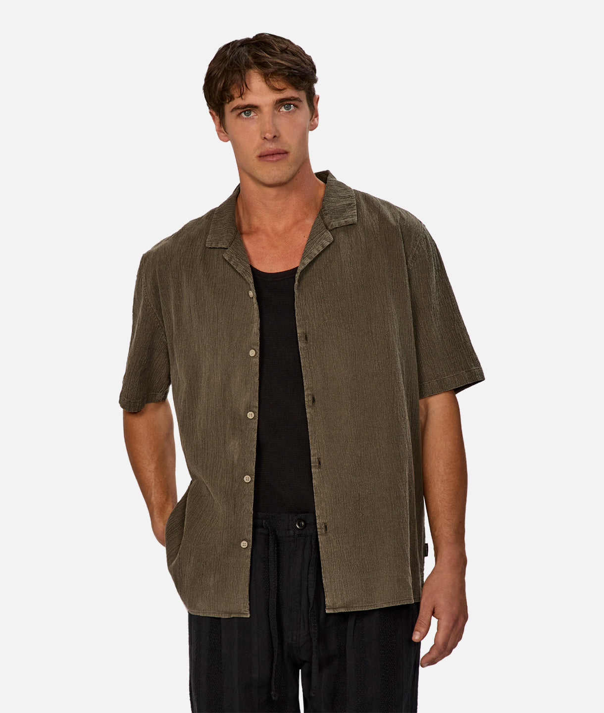 The Washed Magna S/s Shirt - New Jungle