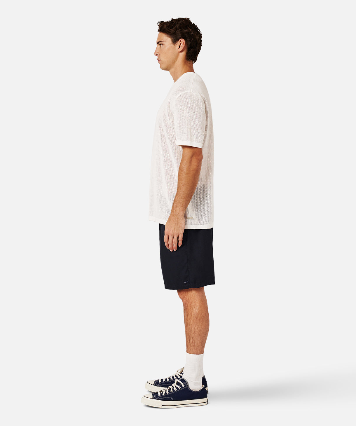 The Nanterre Knitted Tee - Chalk