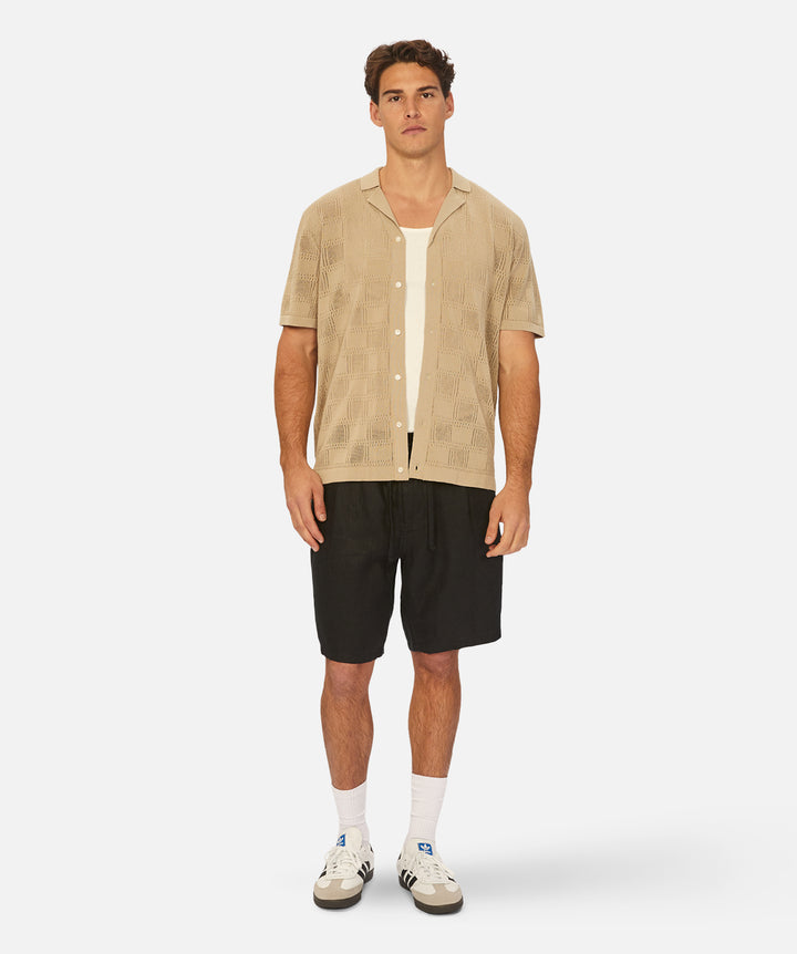 The Sevilla S/s Shirt - Taupe