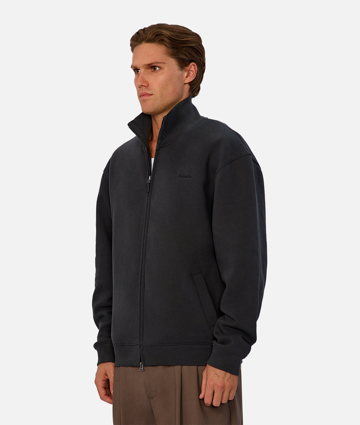 The Skylar Track Top - Obsidian