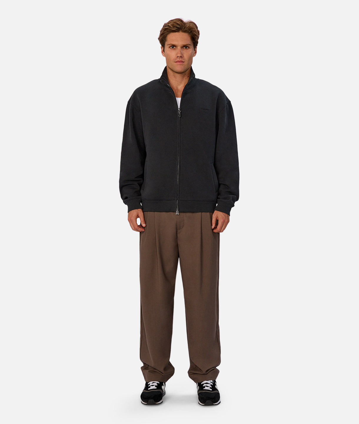 The Skylar Track Top - Obsidian