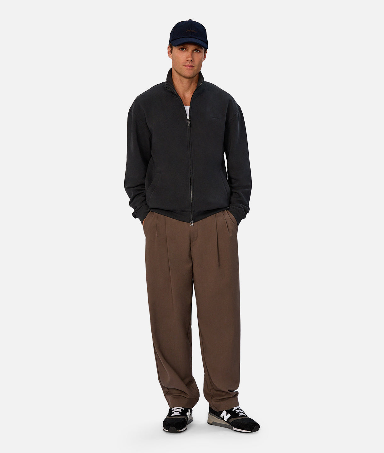The Skylar Track Top - Obsidian