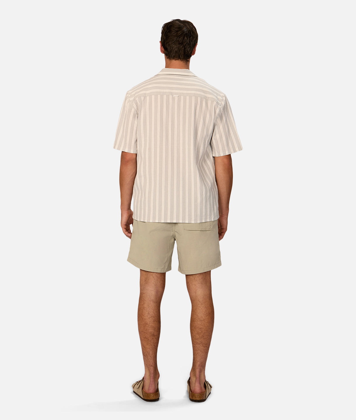The New Striped Magna S/s Shirt - Sage White