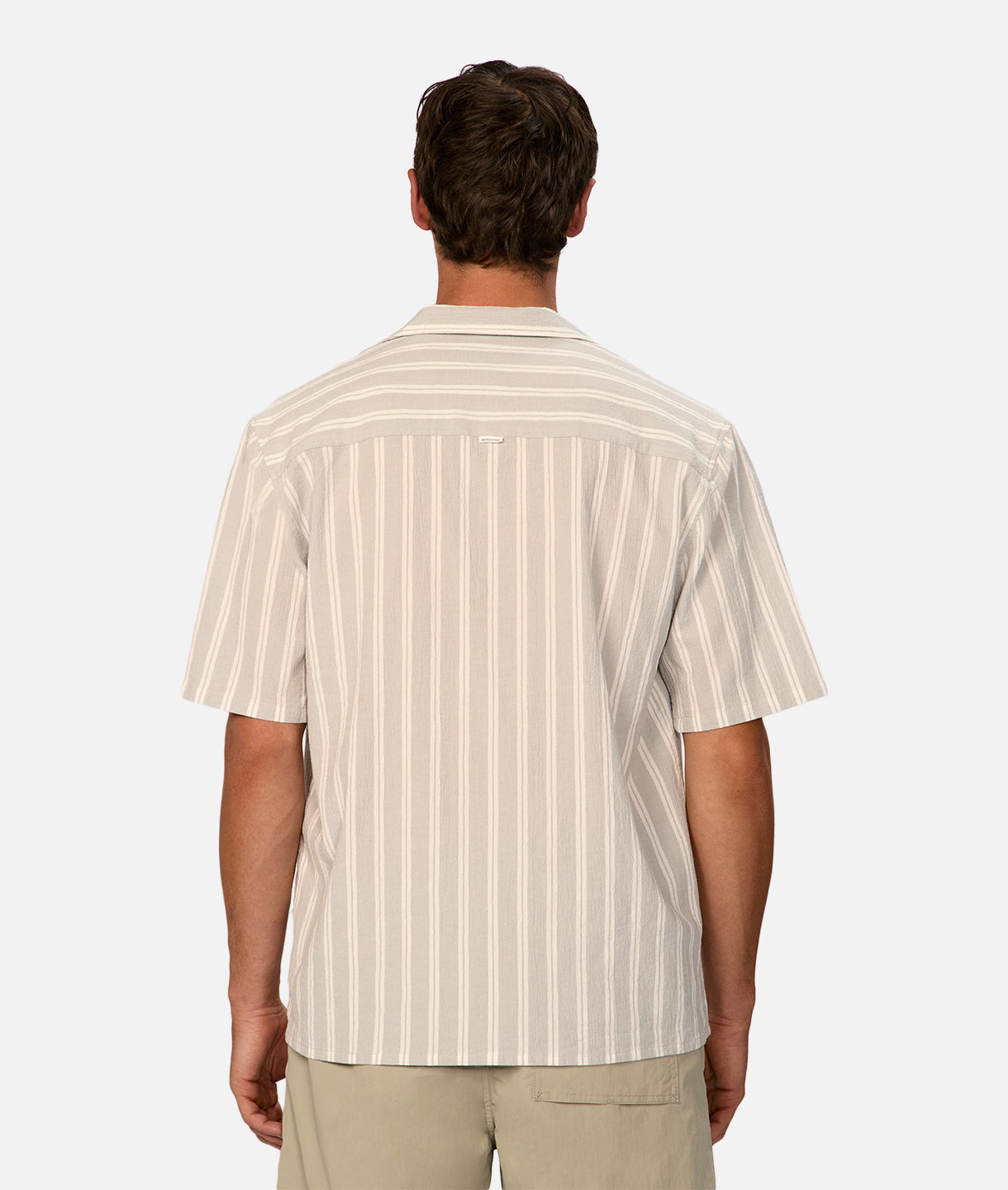 The New Striped Magna S/s Shirt - Sage White