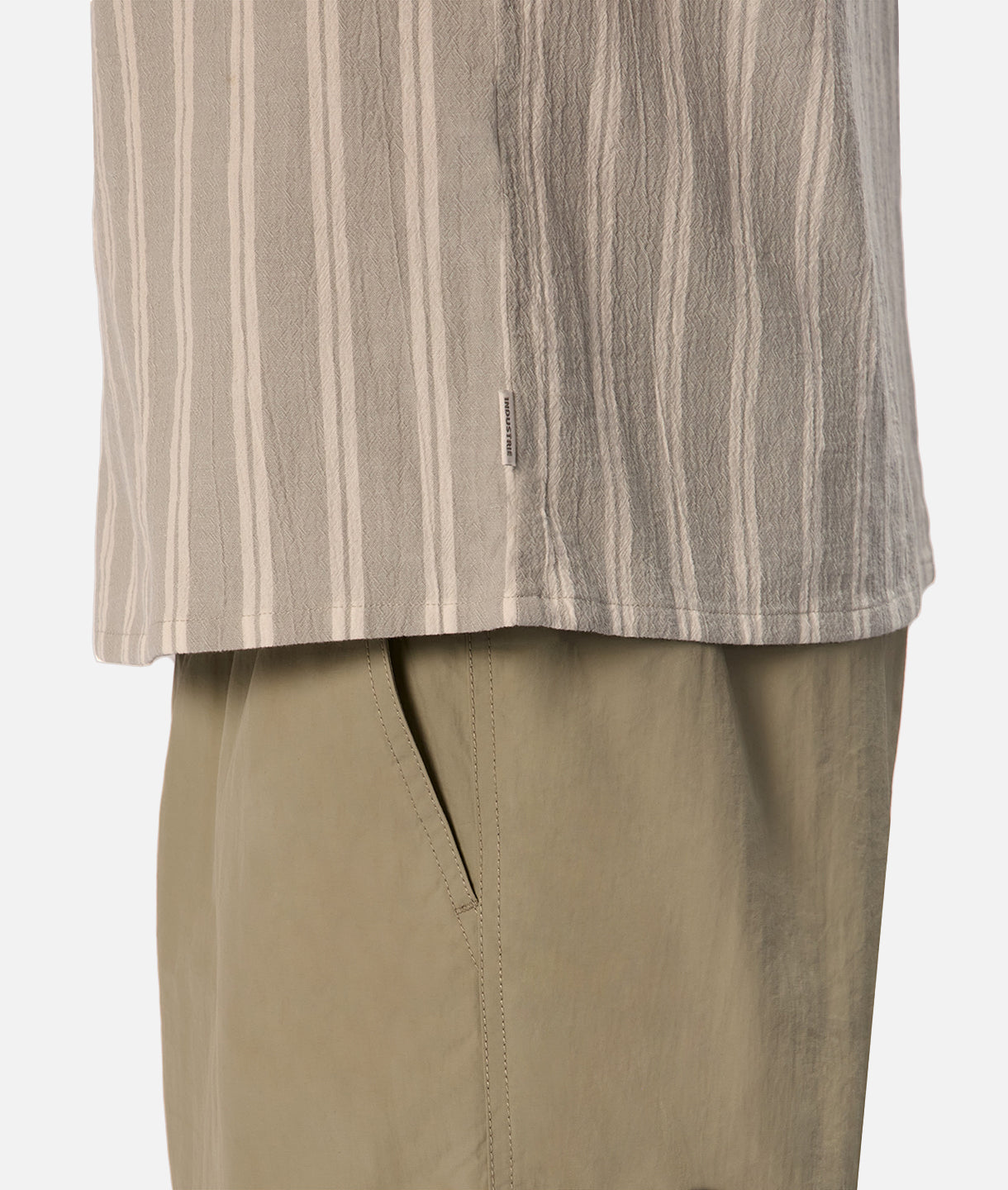 The New Striped Magna S/s Shirt - Sage White