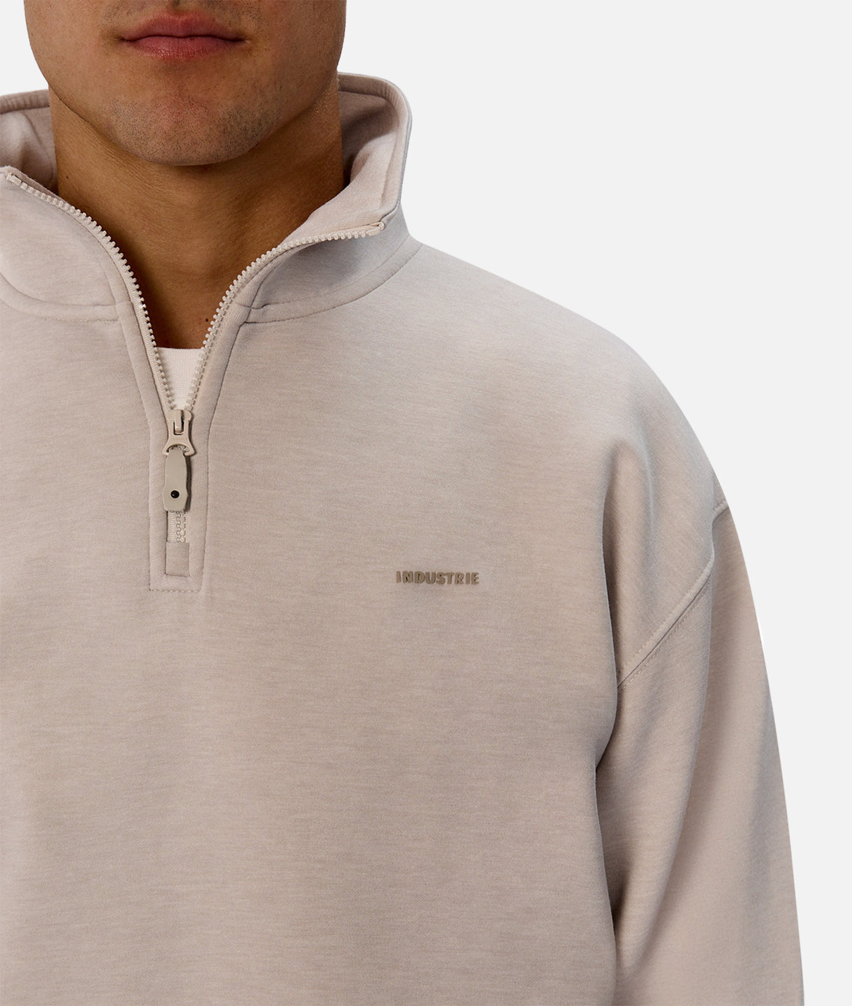 The Tech Staunton Track Top - Stone Heather