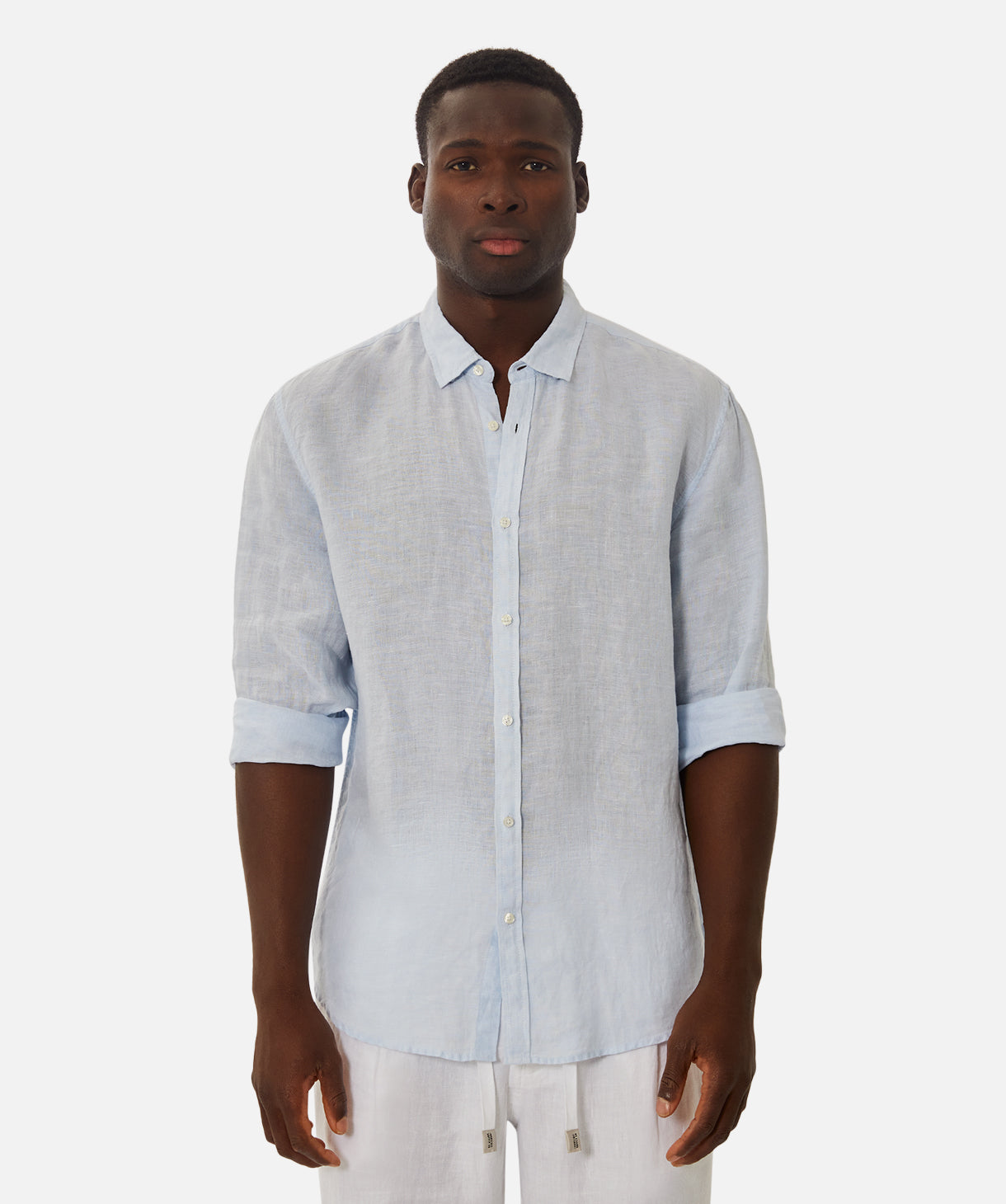 The Tennyson Linen L/s Shirt - Sky – Industrie Clothing Pty Ltd
