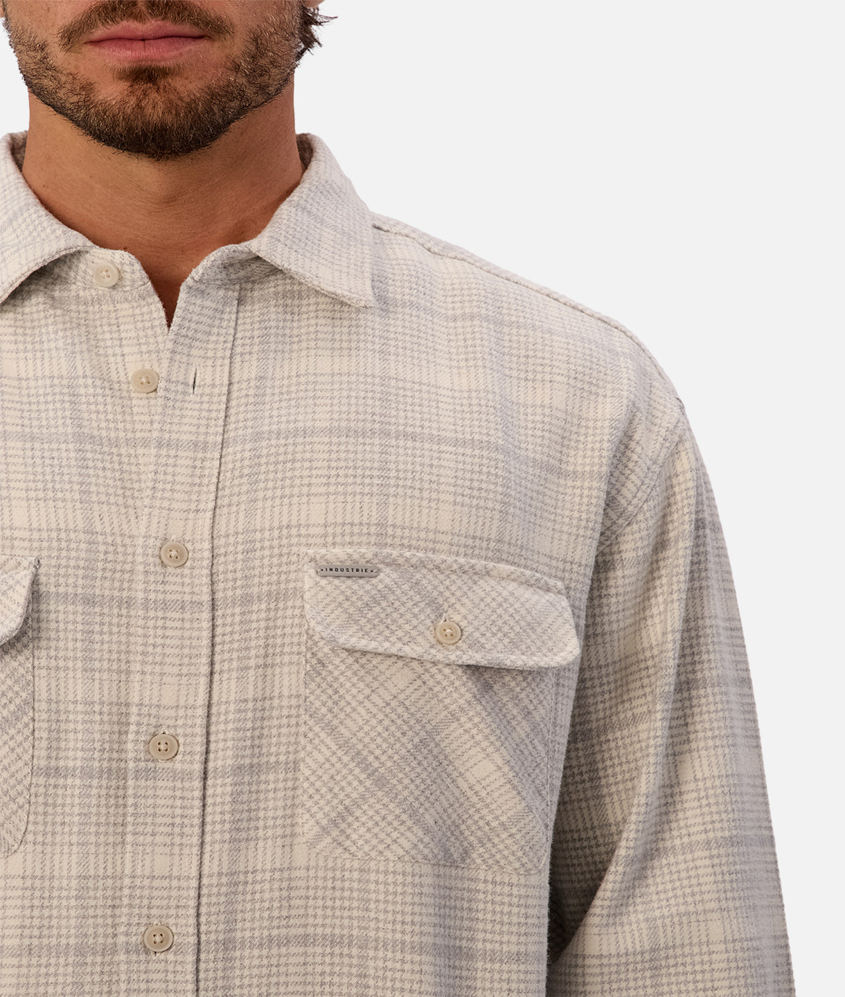 The Calais Long Sleeve Shirt - Light Grey