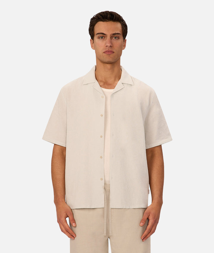 The Marbella Short Sleeve Shirt - Ice