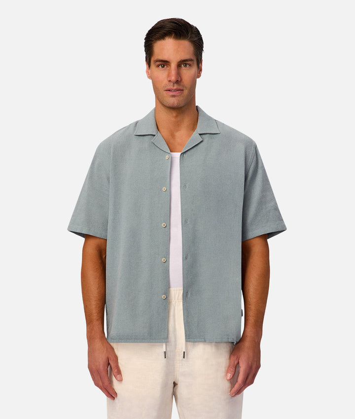 The Marbella Short Sleeve Shirt - Opal 