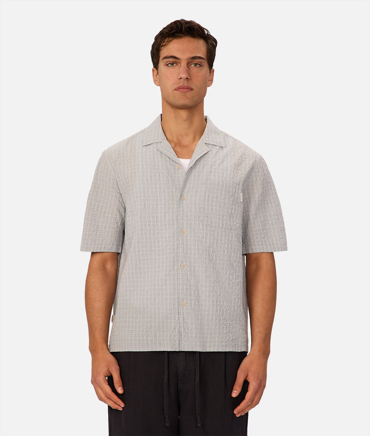 The Ramone Short Sleeve Shirt - Light Blue Combo