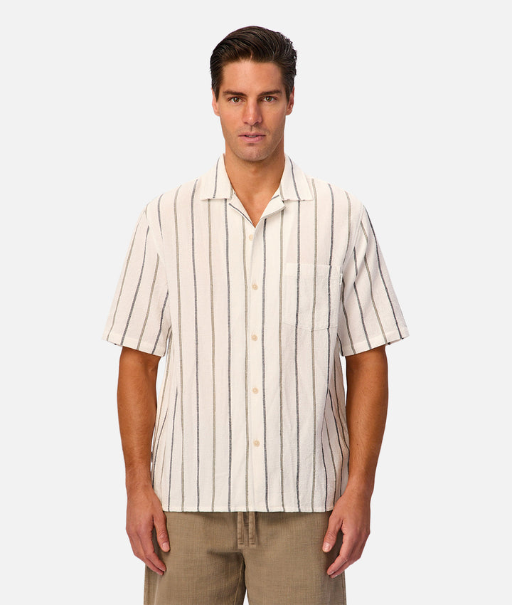 The Maldonda Short Sleeve Shirt - Cream Combo