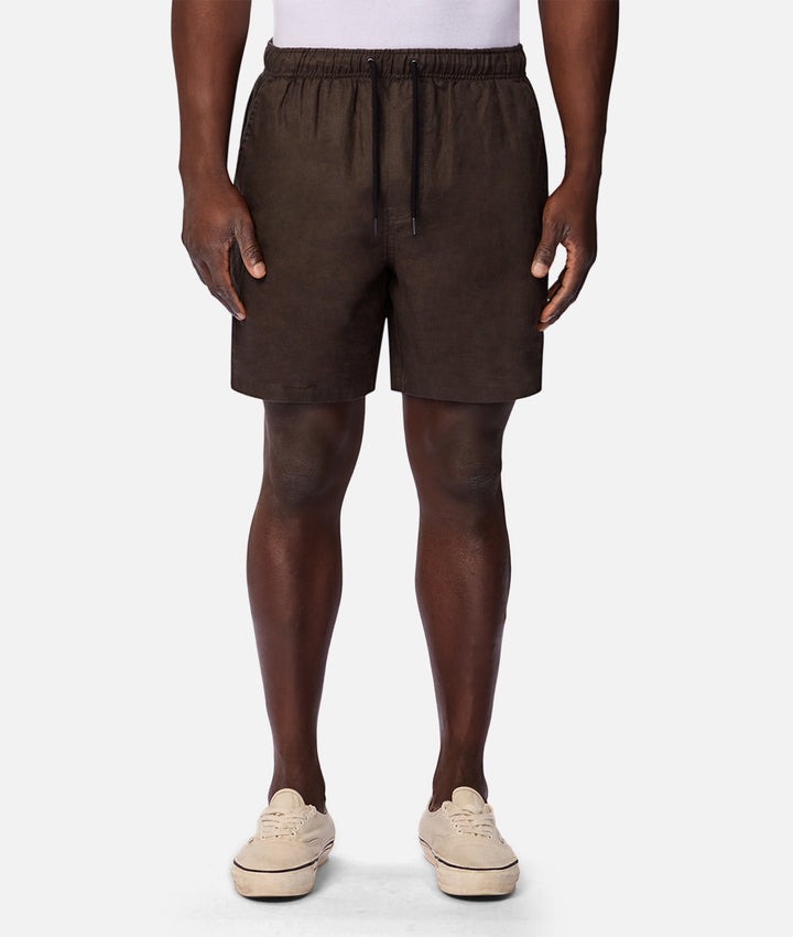 The Marina Linen Short - Dark Fern 27