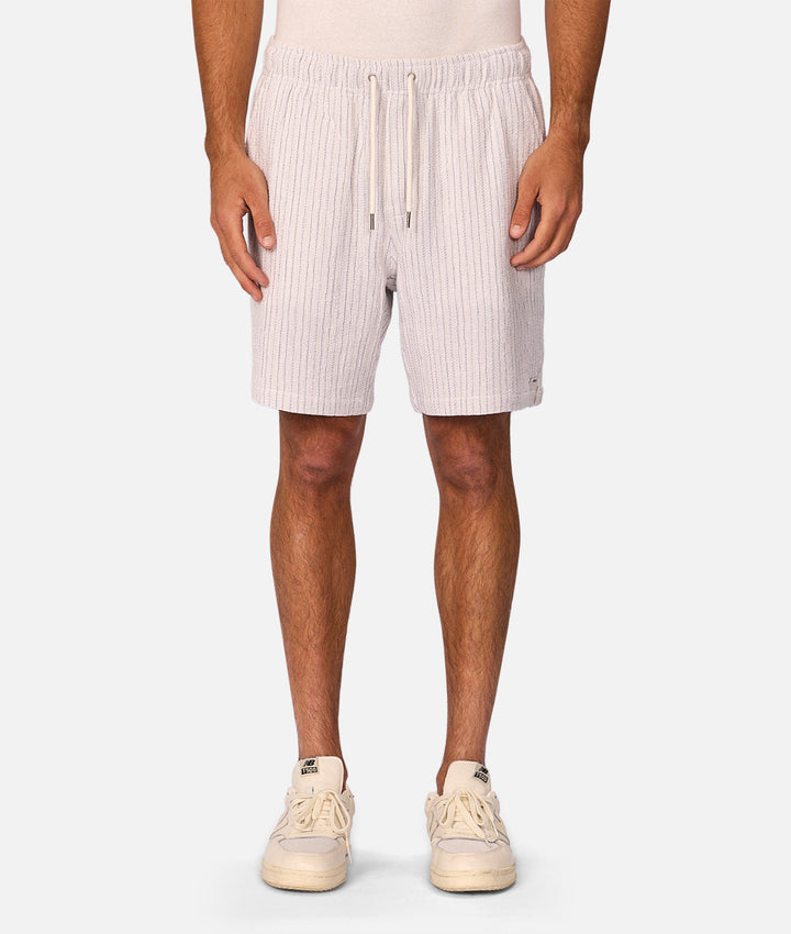 The Frescati Short - Off White / Blue Grey