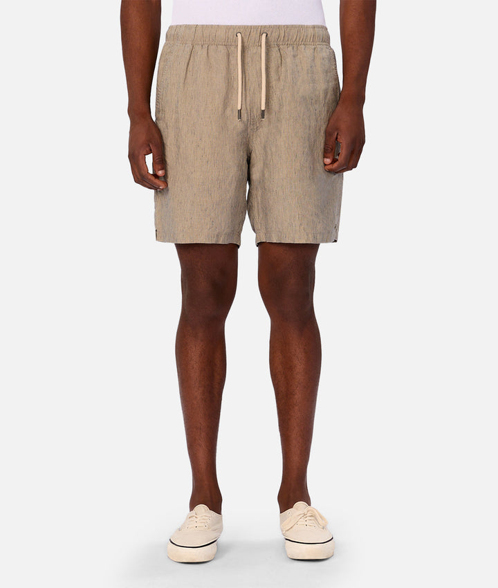 The Summerland Short - Taupe / Navy