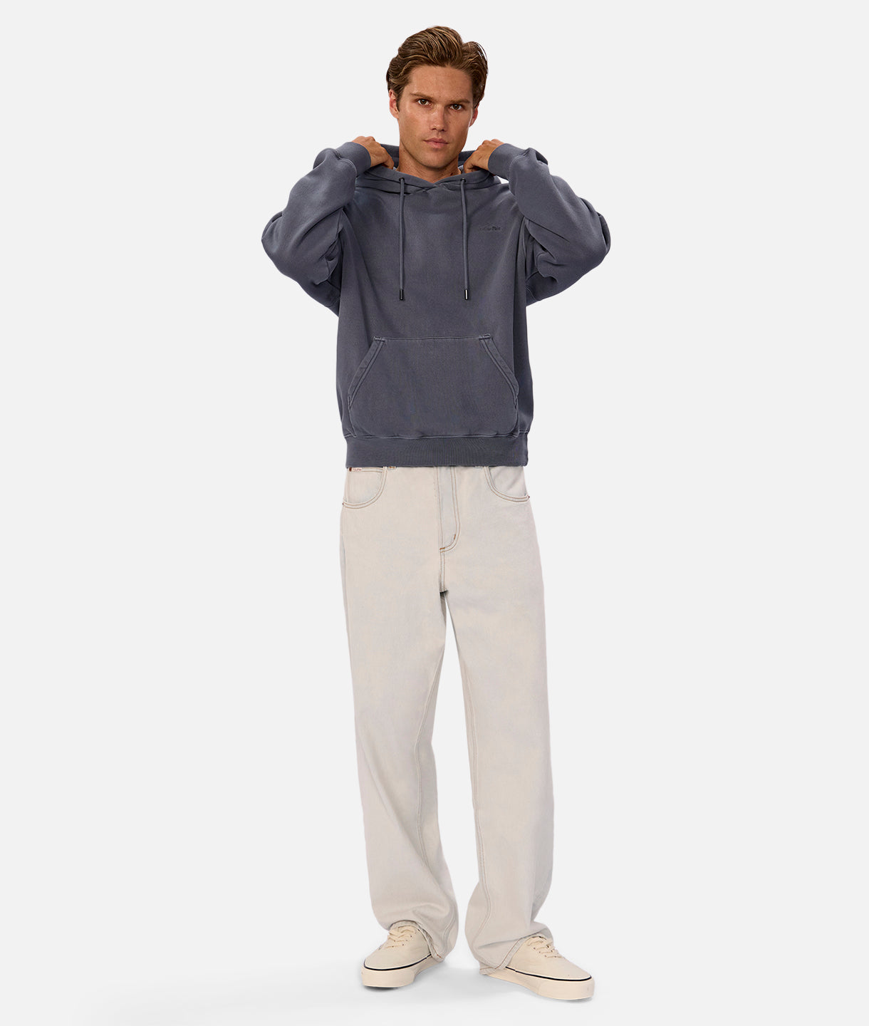 The New Del Sur Washed Hoodie - Washed Cadet