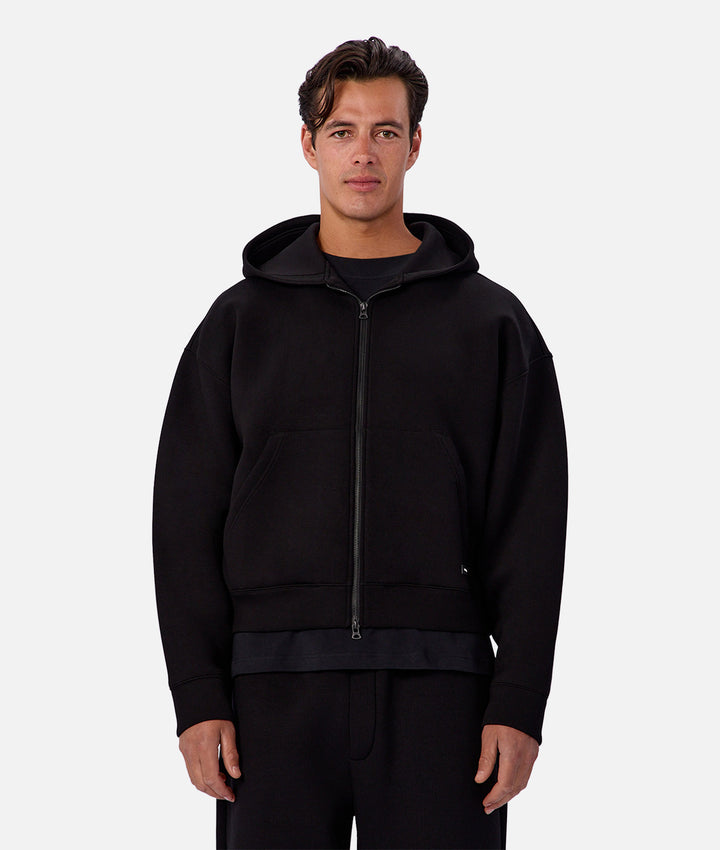 The Brixton Cropped Hoodie - Black