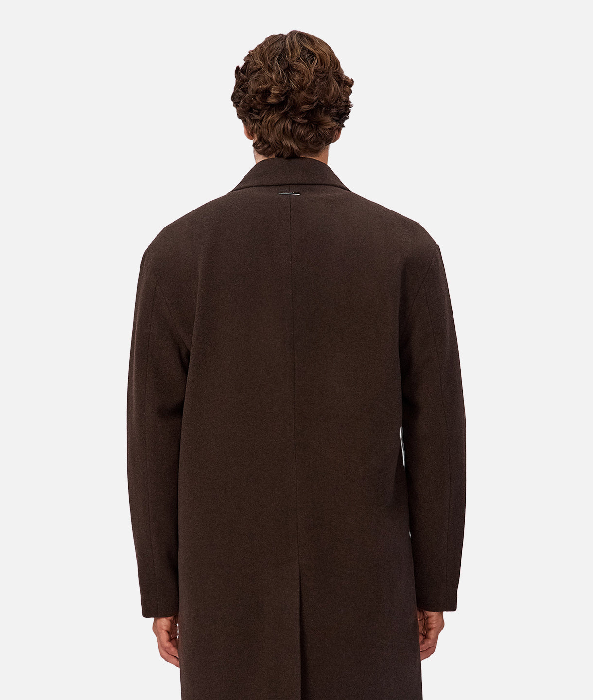 The Wool Blend Jacques Coat - Chocolate