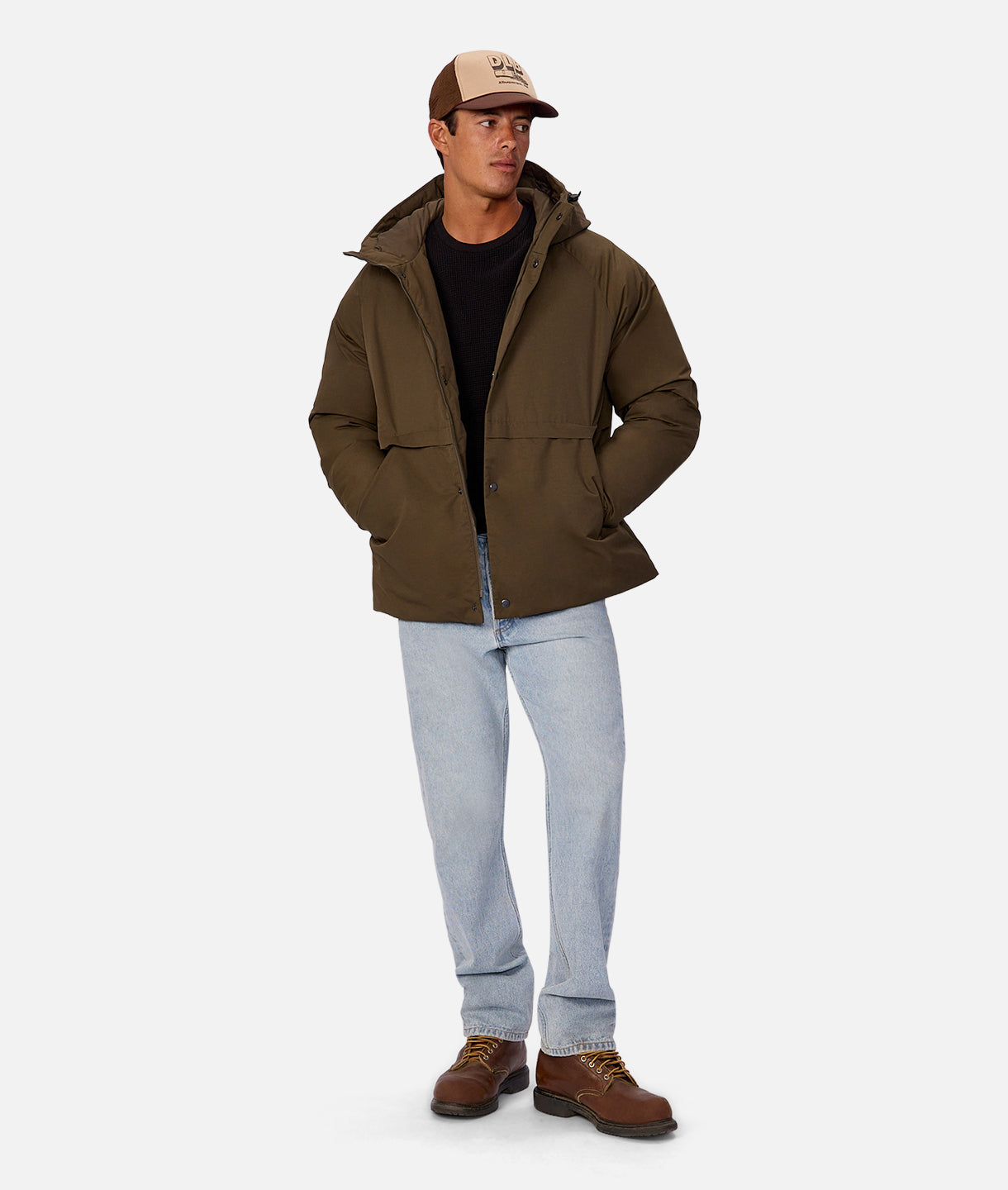 The Georgetown Hooded Jacket - Military – Industrie AU