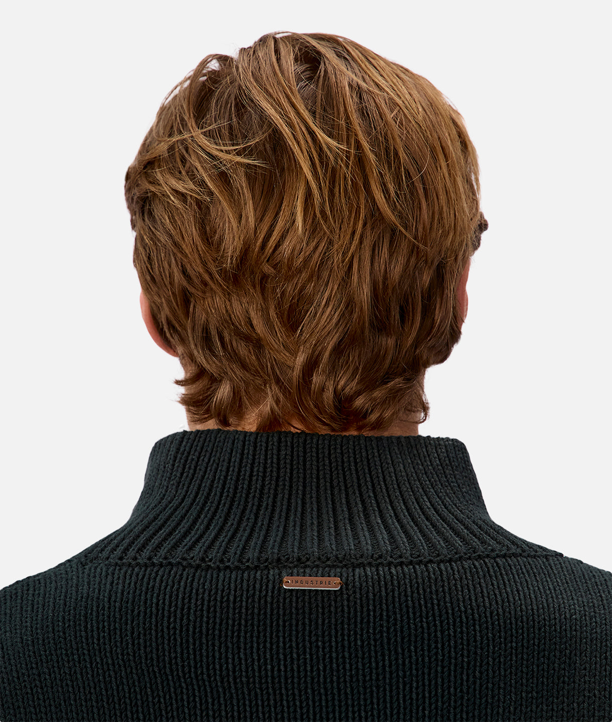 The Osborne Zip Neck Knit - Pine Cream Combo