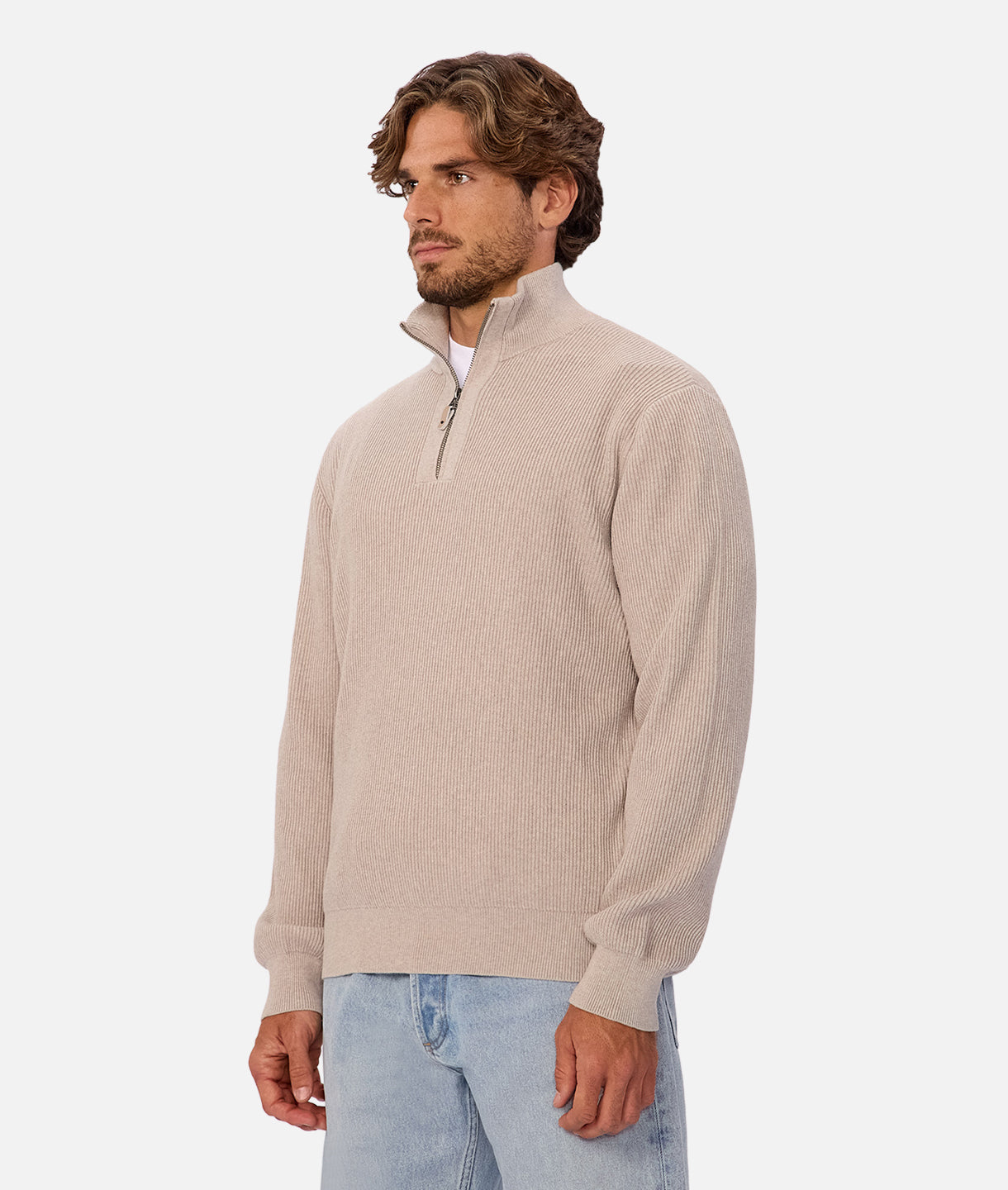 The Clifton Knit - Stone Marle