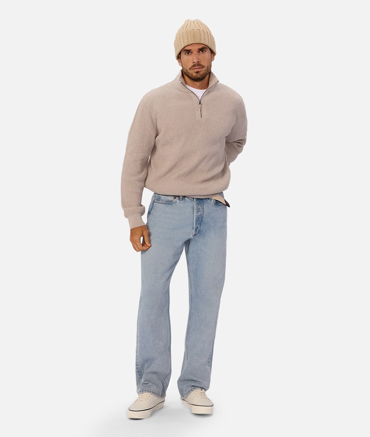 The Clifton Knit - Stone Marle