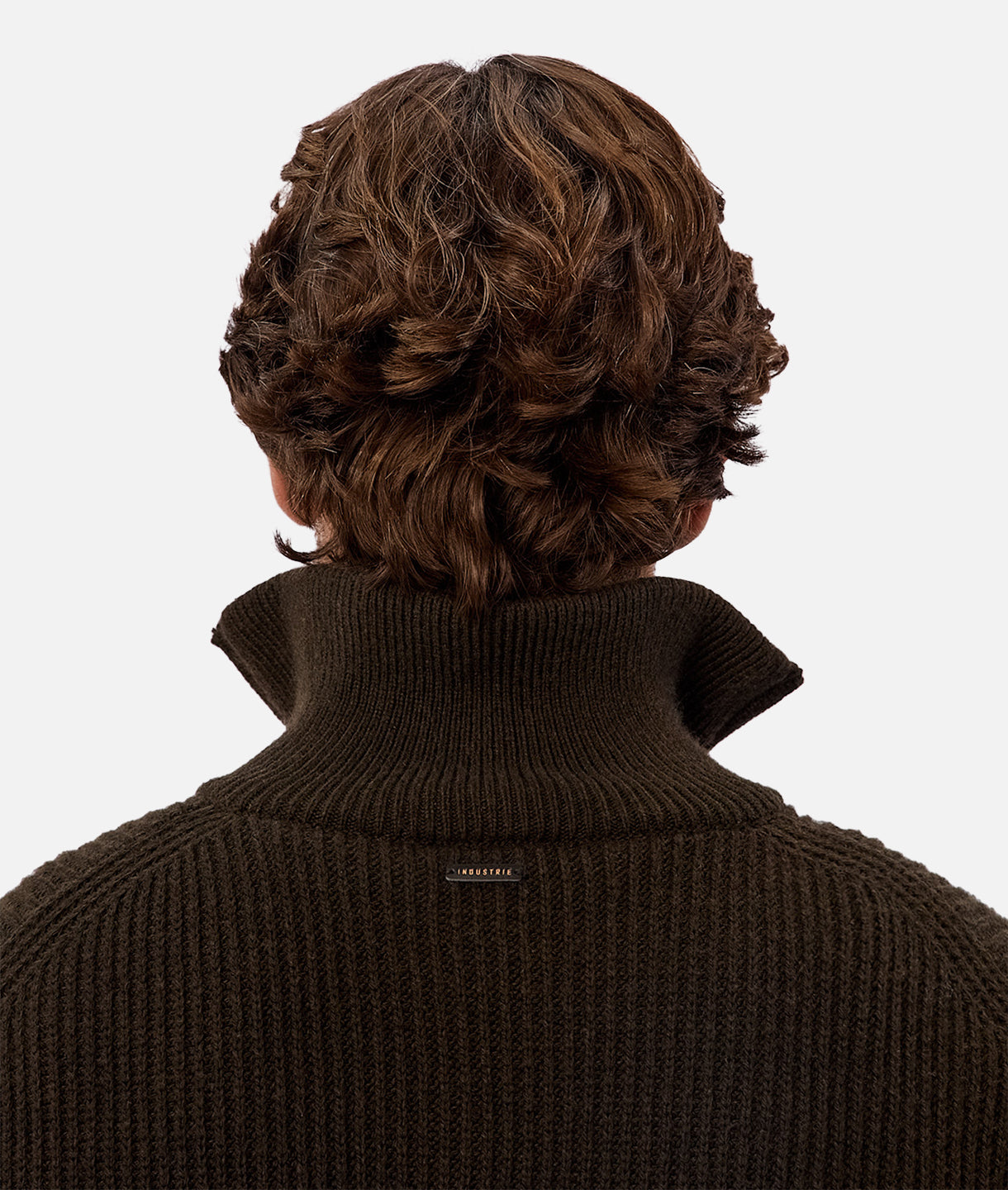 The Montreal Zip Neck Knit - Dark Military