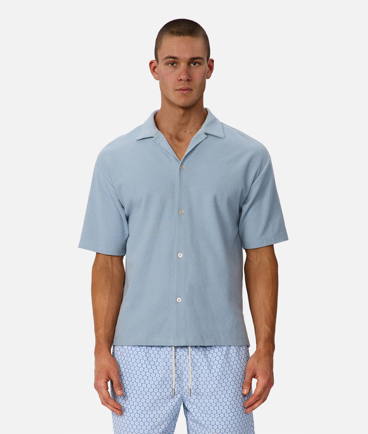 The Mercer Short Sleeve Shirt - Aqua