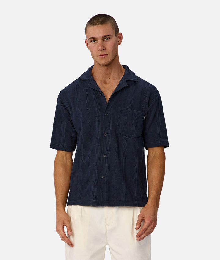 The Malaga Short Sleeve Shirt - New Navy