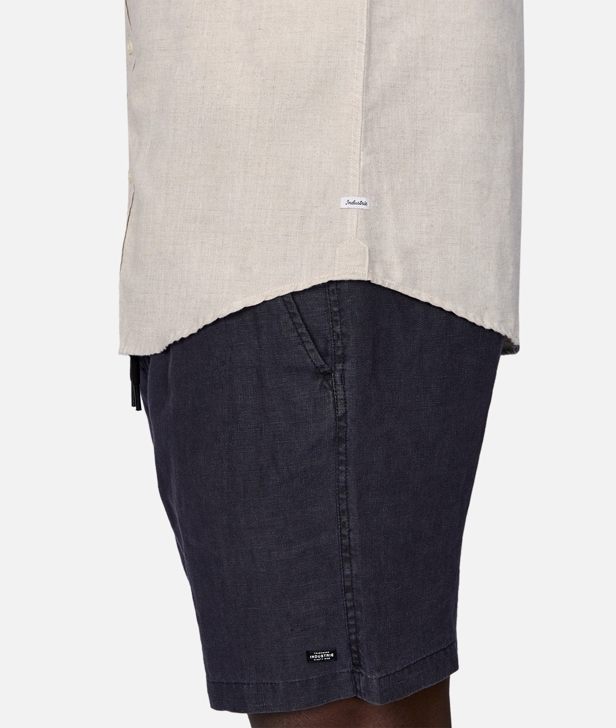 The Tennyson Linen Blend S/s Shirt - Oatmeal
